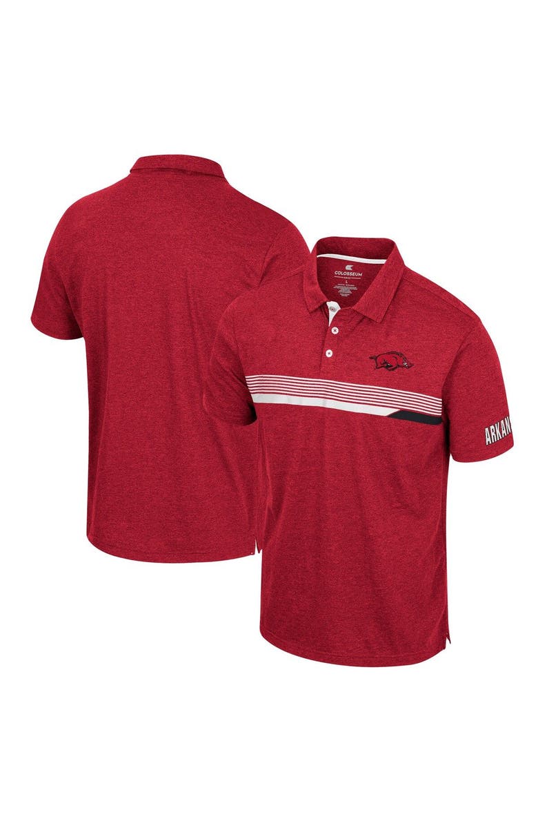COLOSSEUM Men's Colosseum  Cardinal Arkansas Razorbacks No Problemo Polo, Main, color, Cardinal