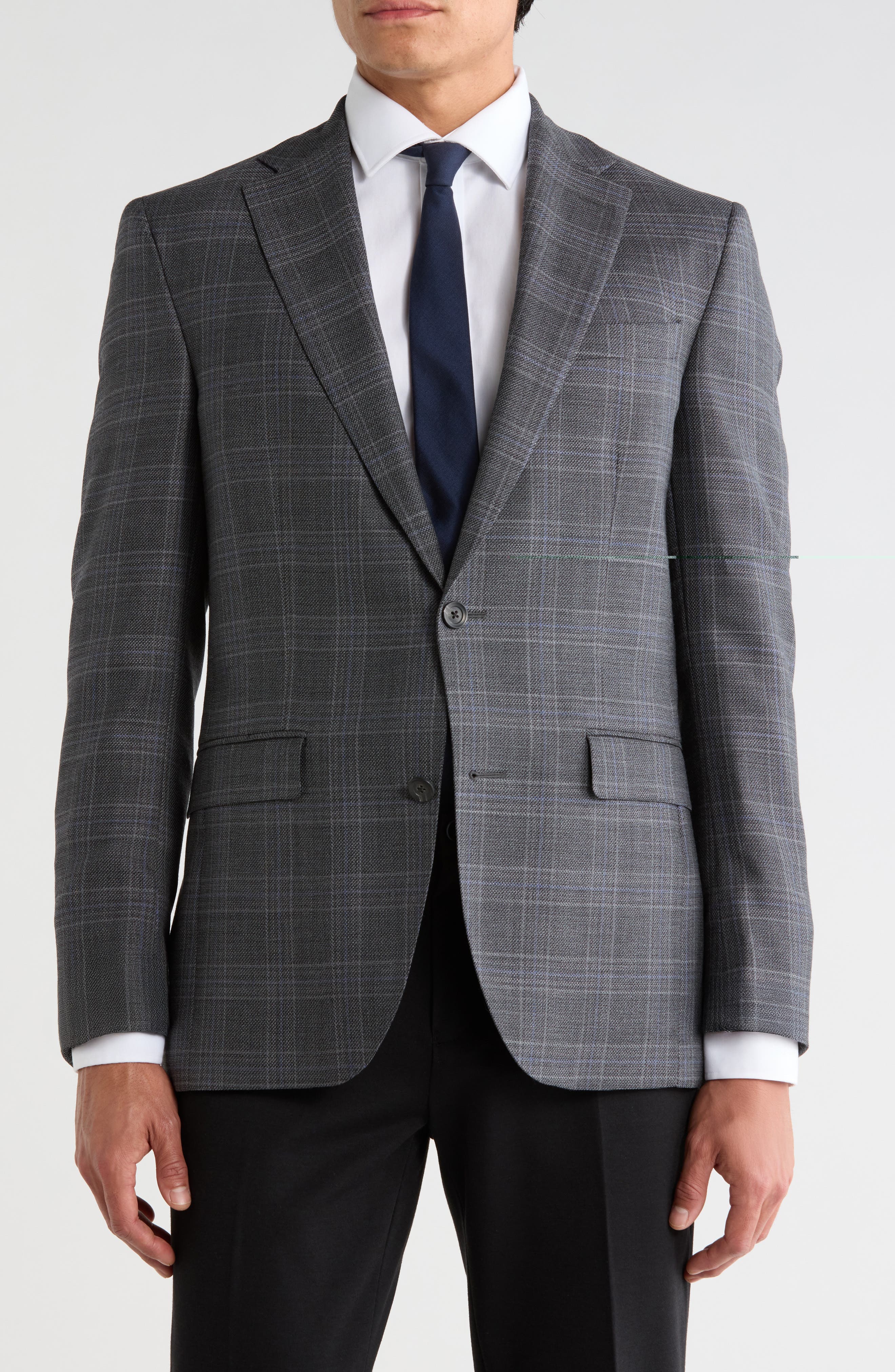 Elex Plaid Wool Sport Coat