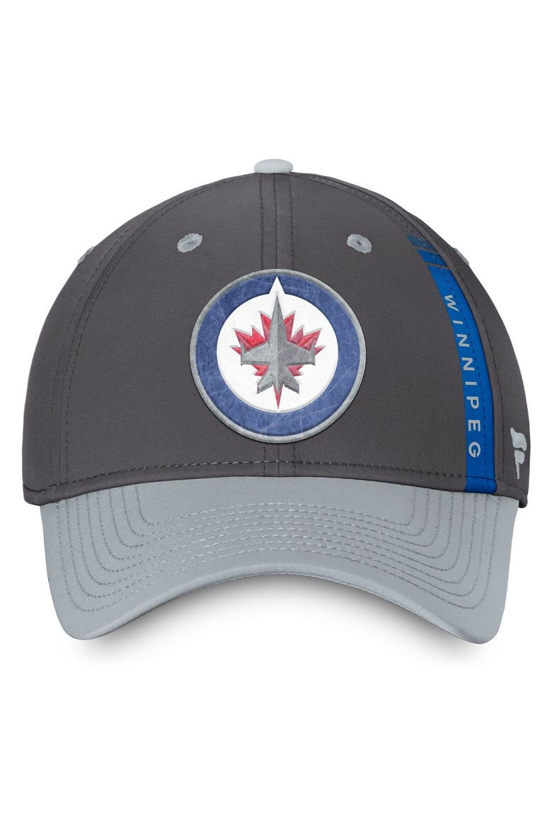 Men's Fanatics Branded Charcoal/Gray Winnipeg Jets Authentic Pro Home Ice Flex Hat, Alternate, color, Charcoal