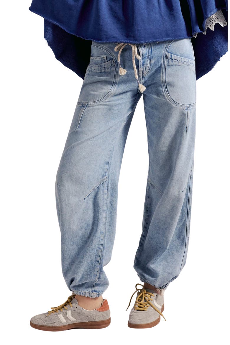 Love Language Mid Rise Drawstring Jogger Jeans, Main, color, NO DRAMA