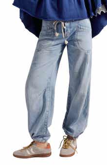 Love Language Mid Rise Drawstring Jogger Jeans