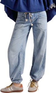 Free People Love Language Drawstring Jogger Jeans