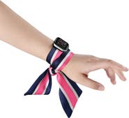 Posh Tech Stripe Silk Scarf 38mm/40mm Apple Watch 1/2/3/4 Band