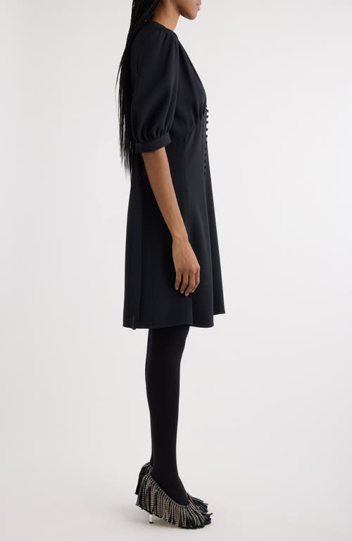 Chloé V-neck Crepe Dress In Black