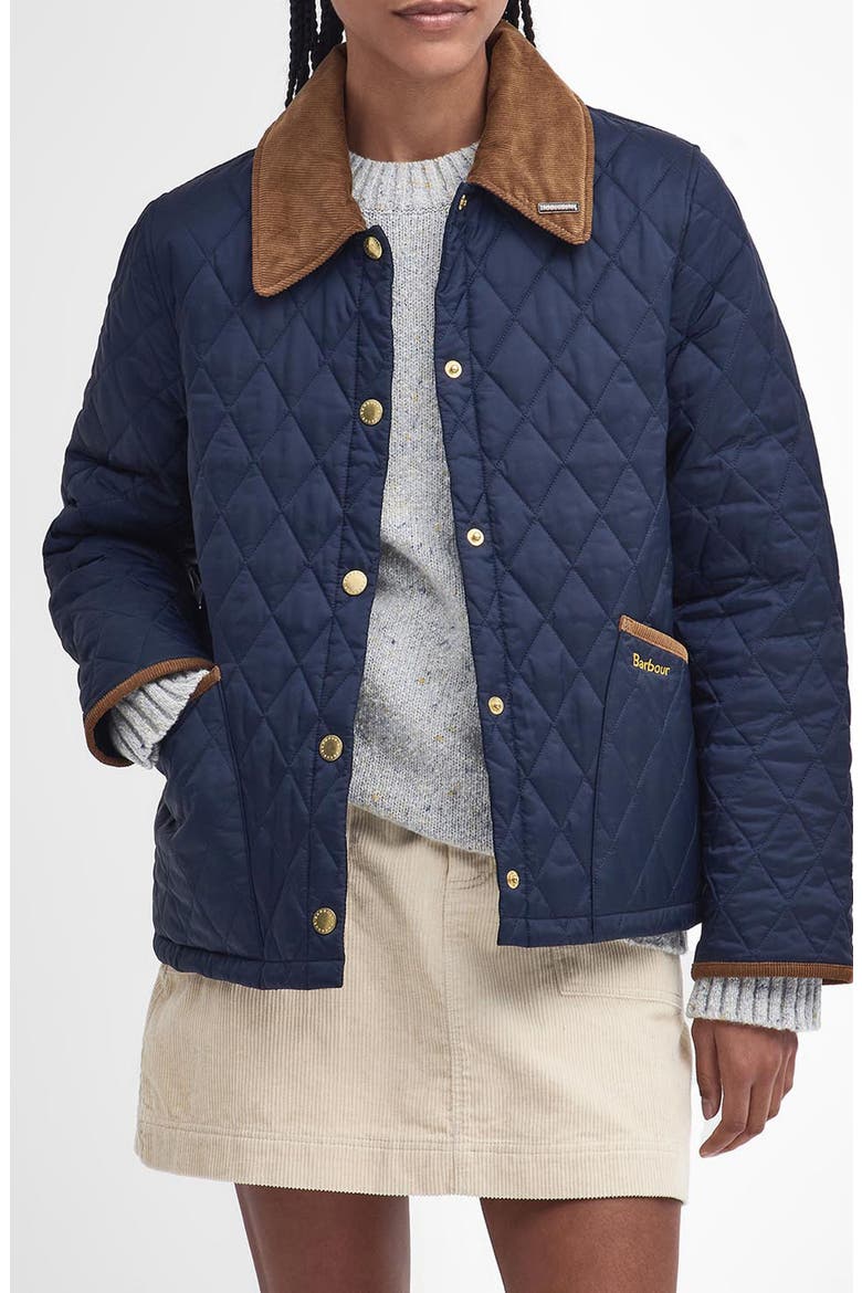 Liddesdale Quilted Jacket, Main, color, NAVY/ CLASSIC