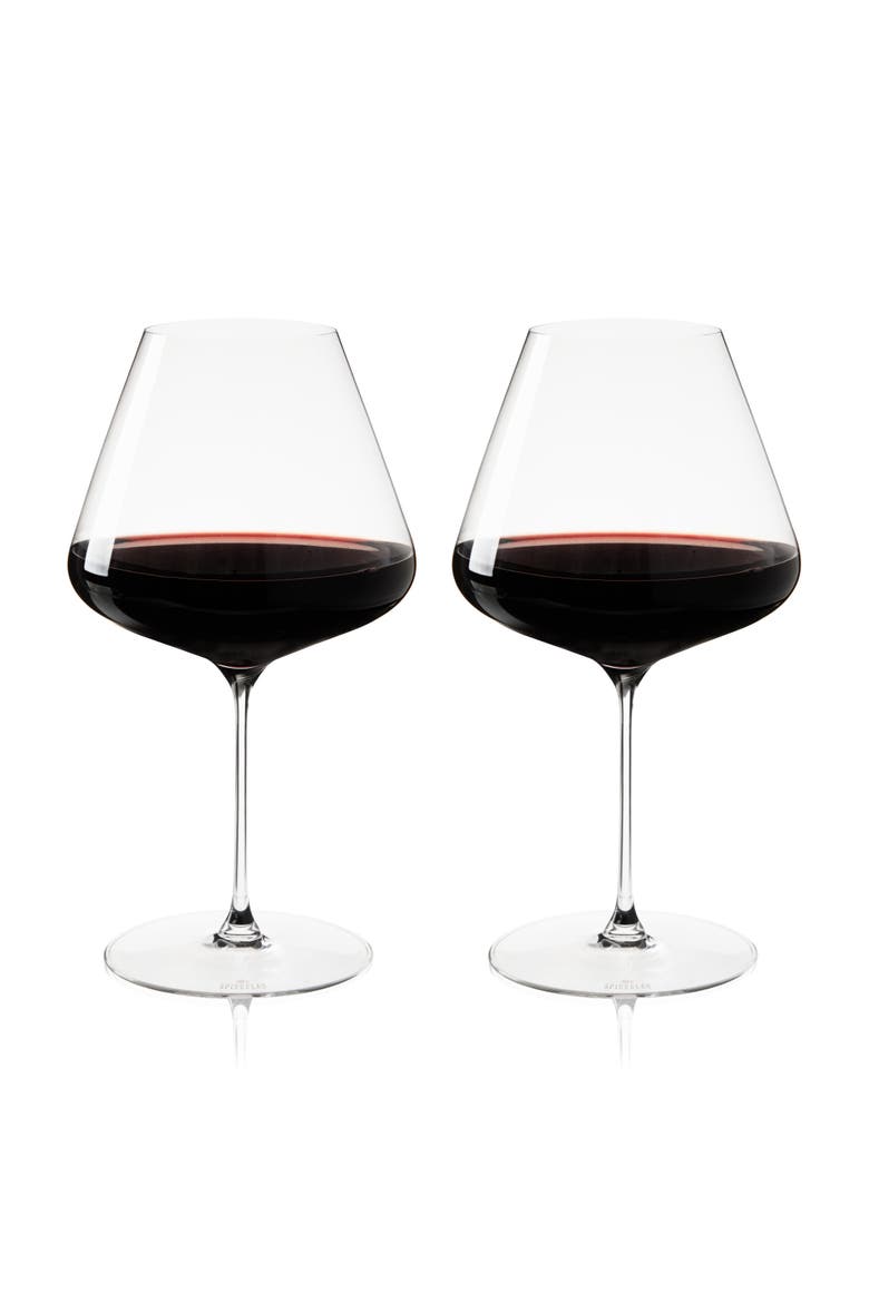 Definition Burgundy Wine Glass Set of 2, Main, color, Clear