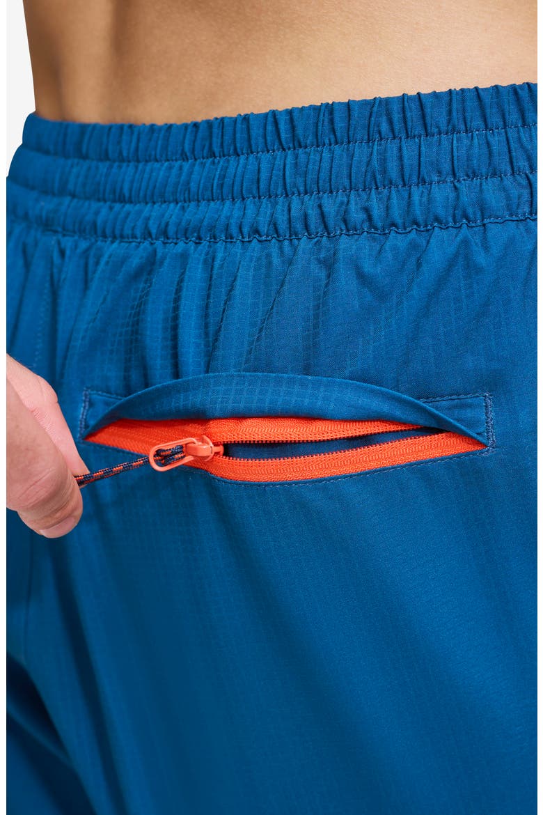 Stretch Ripstop Swim Trunks, Alternate, color, POSEIDON