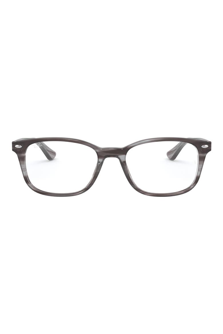 51mm Square Optical Glasses, Main, color, STRIPED GREY