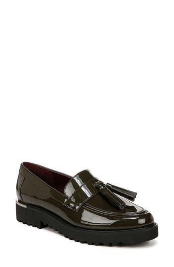 Franco Sarto Carolynn Tassel Loafer In Olive