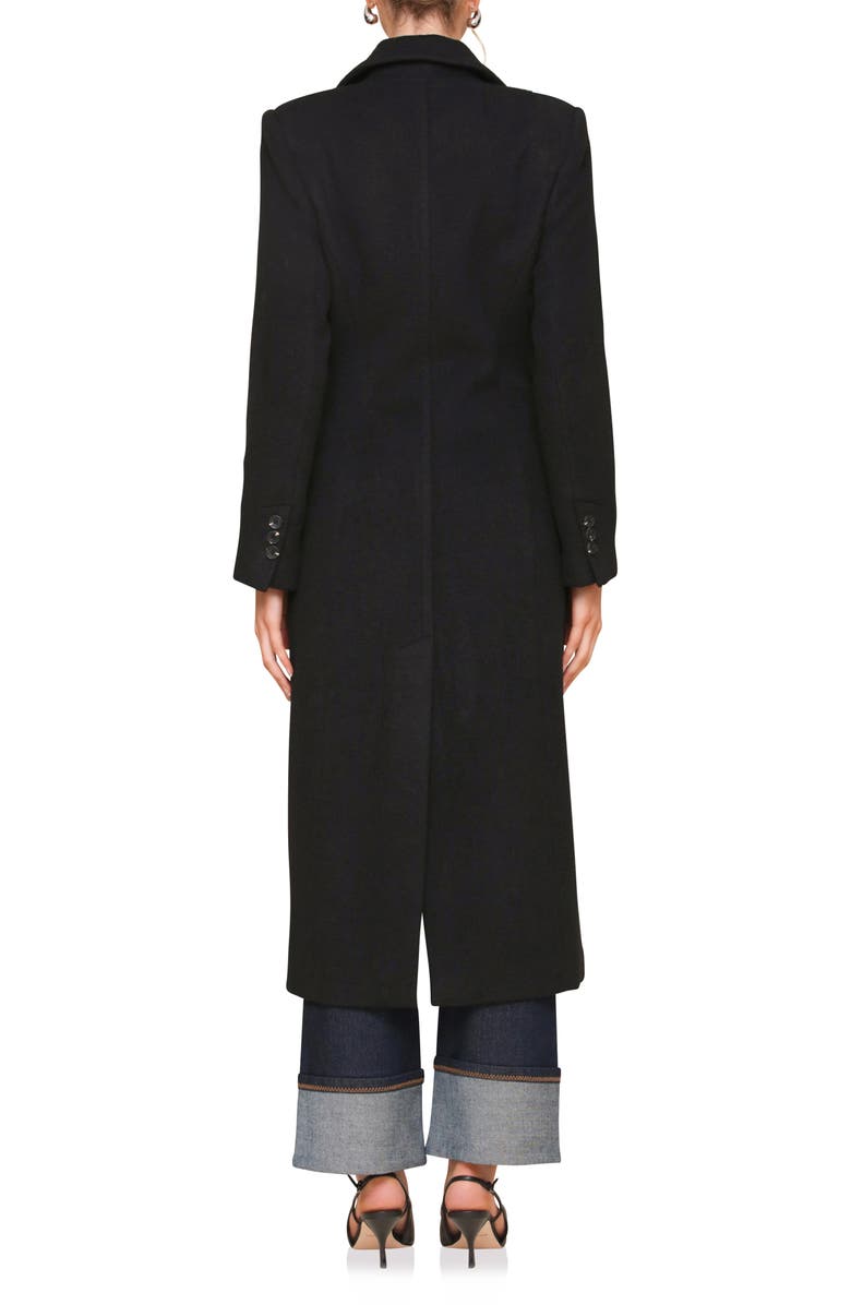 Avec Les Filles Cutaway Tailored Maxi Coat, Alternate, color,