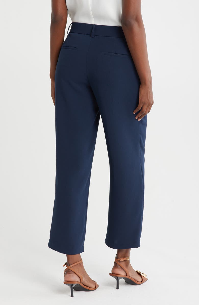 Amanda & Chelsea Pleated Crop Wide Leg Pants, Alternate, color, Blue