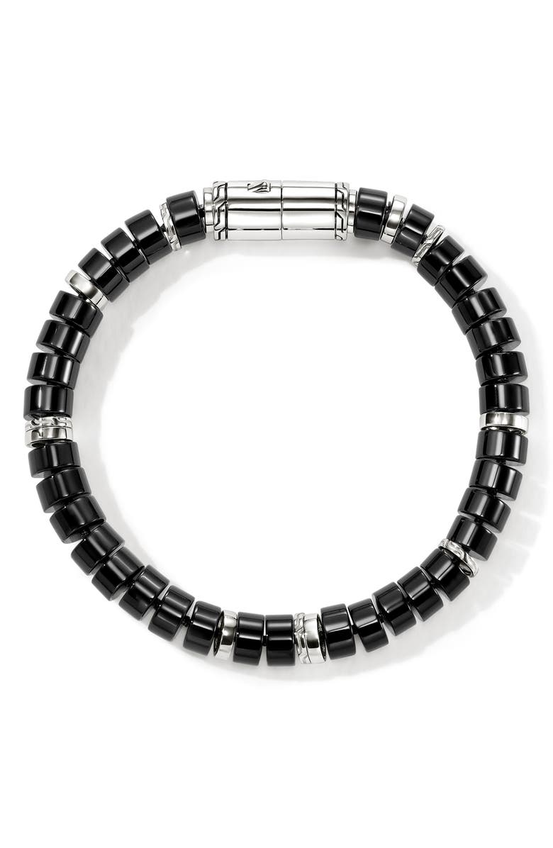 John Hardy Heishi Beaded Bracelet, Alternate, color, Silver