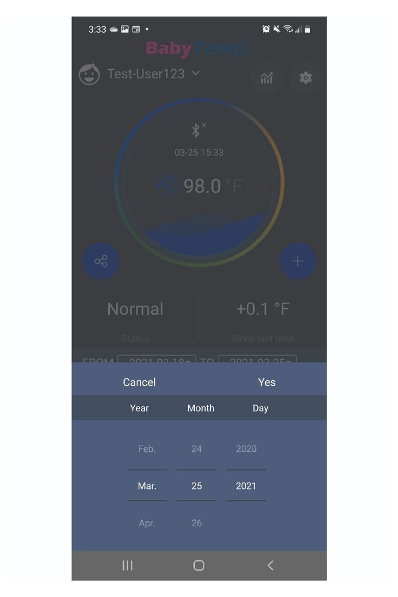 Baby Temperature DuoSmart Thermometer, Alternate, color, BLACK
