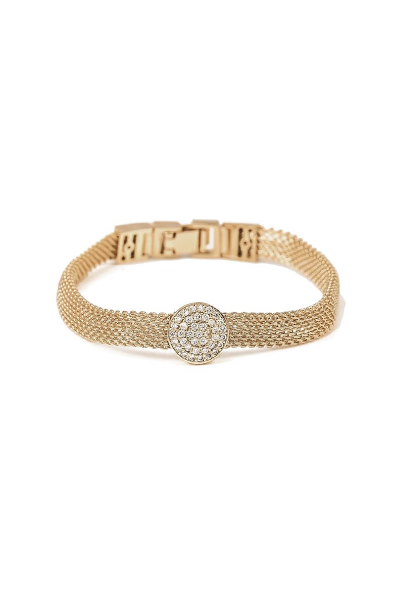 14k Gold Plated Elise Bracelet Dainty Minimalist Everyday Jewelry, Main, color, Gold