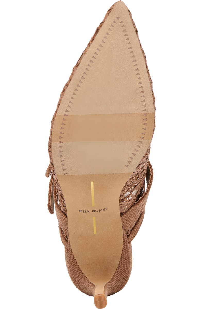 Dolce Vita Keekee Pointed Toe Pump, Alternate, color, Mid Brown Cross Hatc
