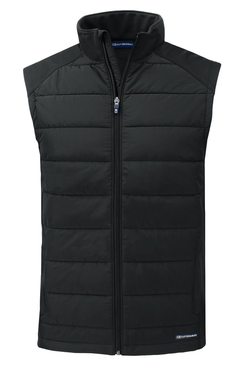 Evoke Hybrid Softshell Vest, Alternate, color, BLACK