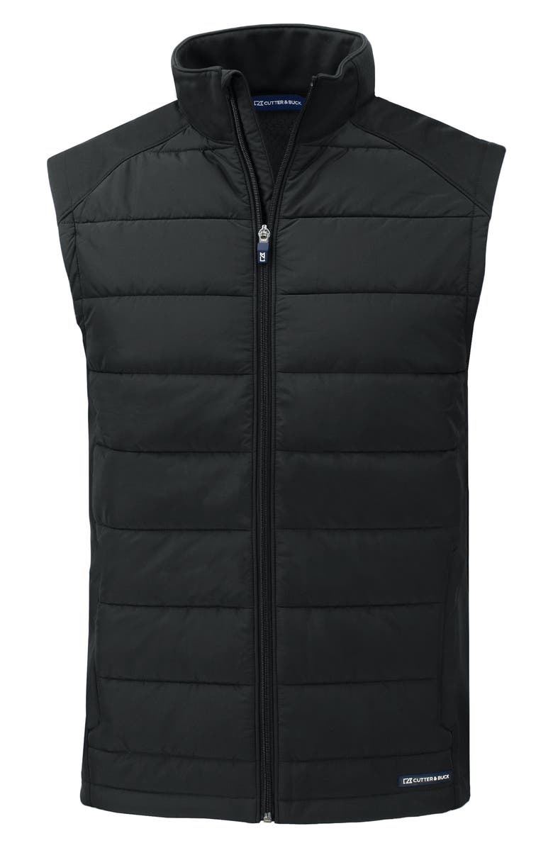 Cutter & Buck Evoke Hybrid Softshell Vest, Alternate, color, Black