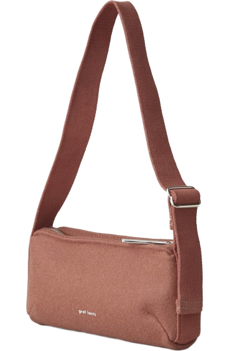 Graf Lantz Campus Merino Wool Shoulder Bag, Alternate, color, Terracotta