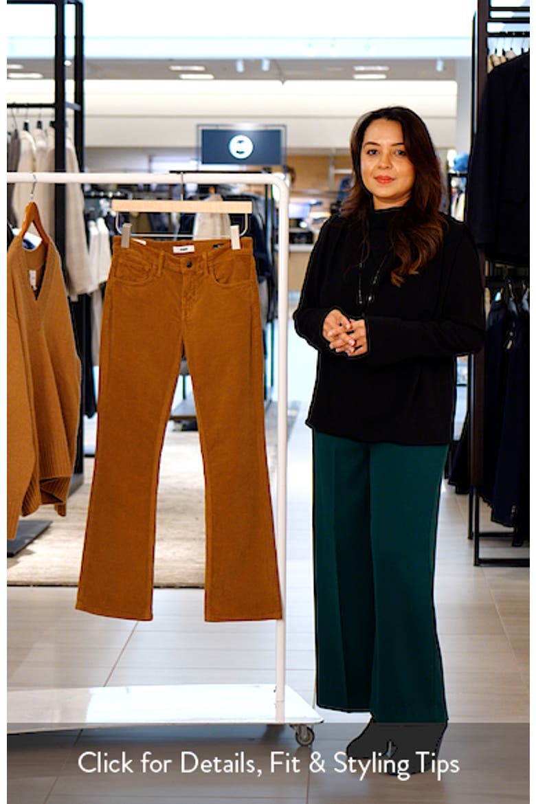 Molly Mid Rise Corduroy Bootcut Jeans video