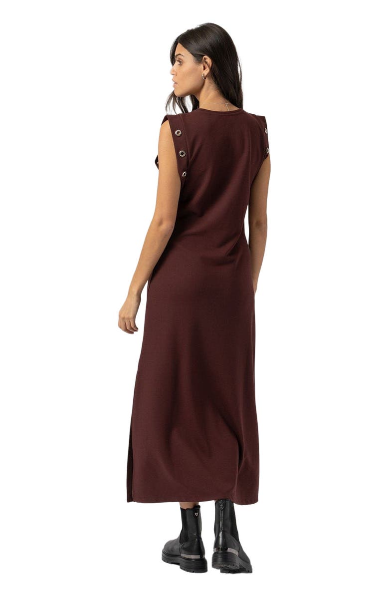 Saint + Sofia Rowan Dress, Alternate, color, Maroon
