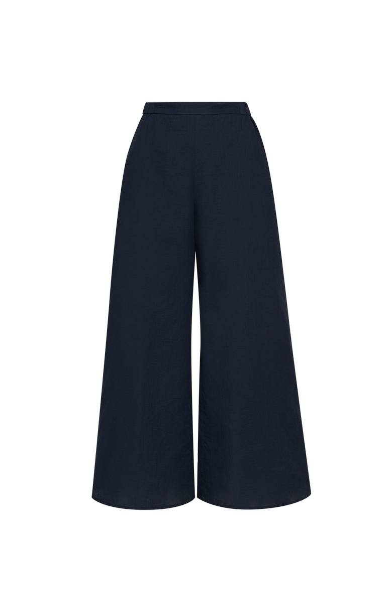 Ansea The Gauze Wide Leg Pant, Main, color, Navy