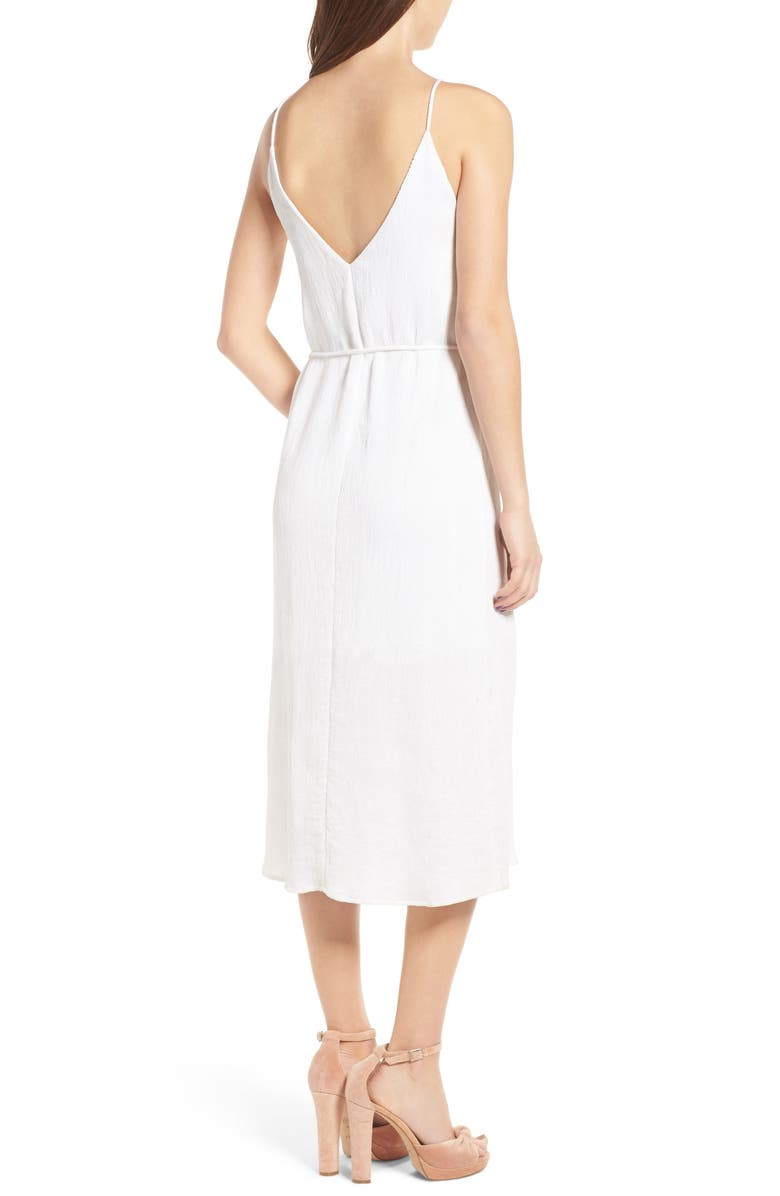 J.O.A. Tie Waist Midi Dress, Alternate, color, 