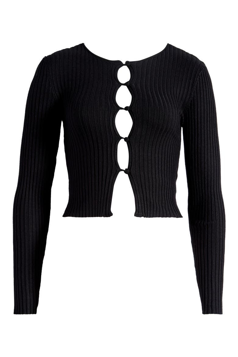 Peyton Button-Up Cardigan, Alternate, color, BLACK