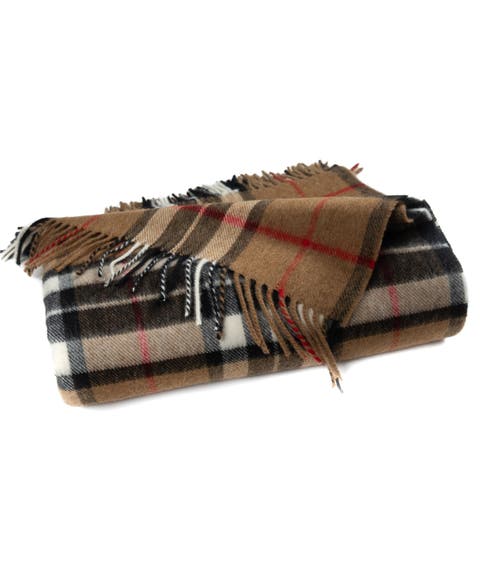 Highland Tartan Tweed Merino Wool Throw
