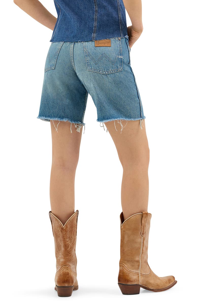 Wrangler Cowboy Cutoff Denim Shorts, Alternate, color, Leaving Town