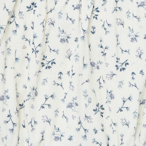 Modern Moments™ By Gerber Ruffle Bubble Romper In Ivory Blue Ditsy