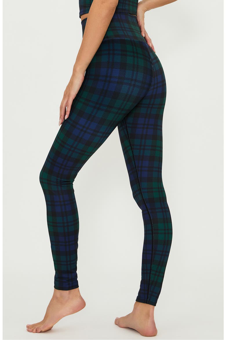 Piper High Waist Leggings, Alternate, color, WINTERGREEN PLAID