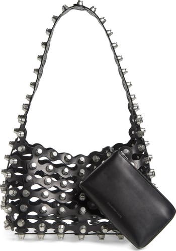 Alexander Wang Medium Rex Studded Cutout Leather Shoulder