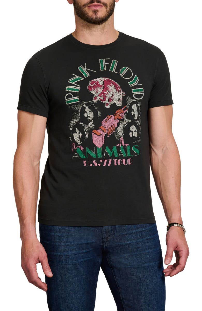 John Varvatos Men's Pink Floyd Animals Graphic Tee, Main, color, 