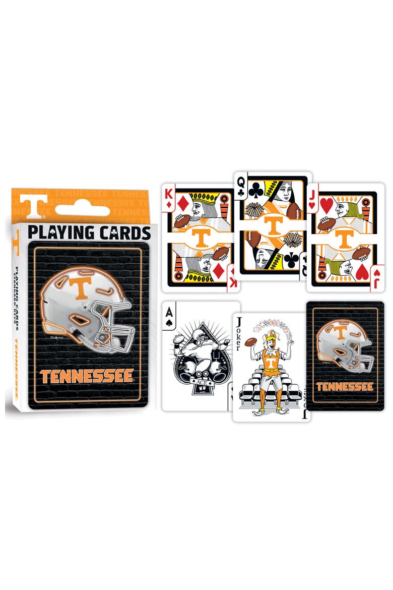 Tennessee Volunteers Neon Playing Cards, Alternate, color, Multicolor