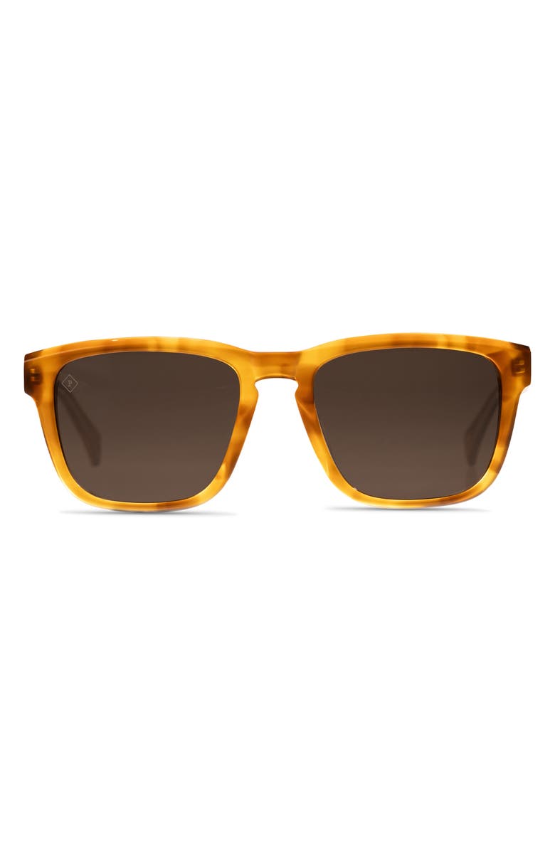 RAEN Lumis 54mm Polarized Square Sunglasses, Main, color, Santa Fe/ Smoke Polarized