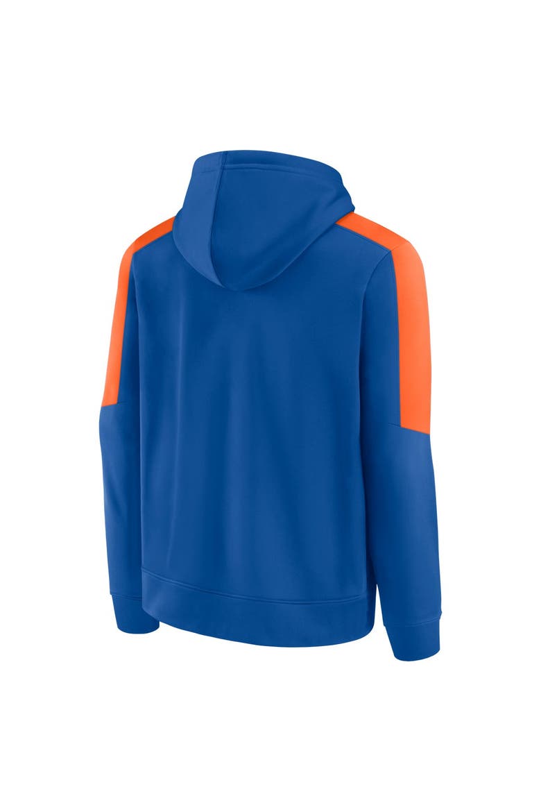 Men's Fanatics  Blue New York Knicks Three Logo Hoodie, Alternate, color, Blue