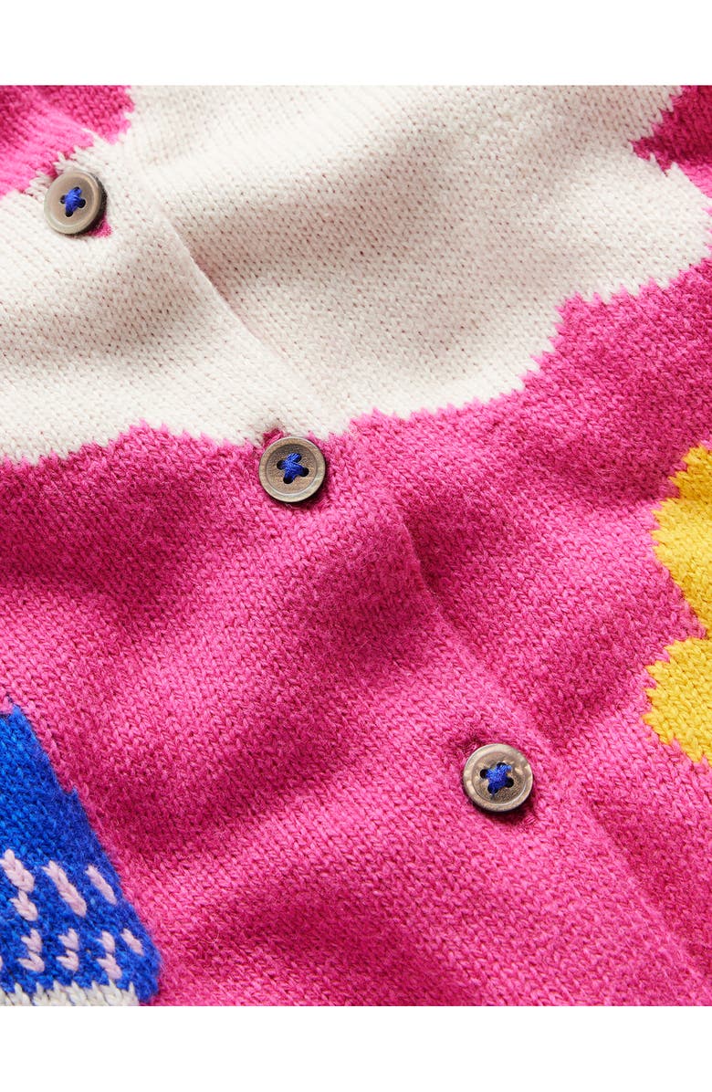 Mini Boden Kids' Joyful Graphic Cardigan, Alternate, color,