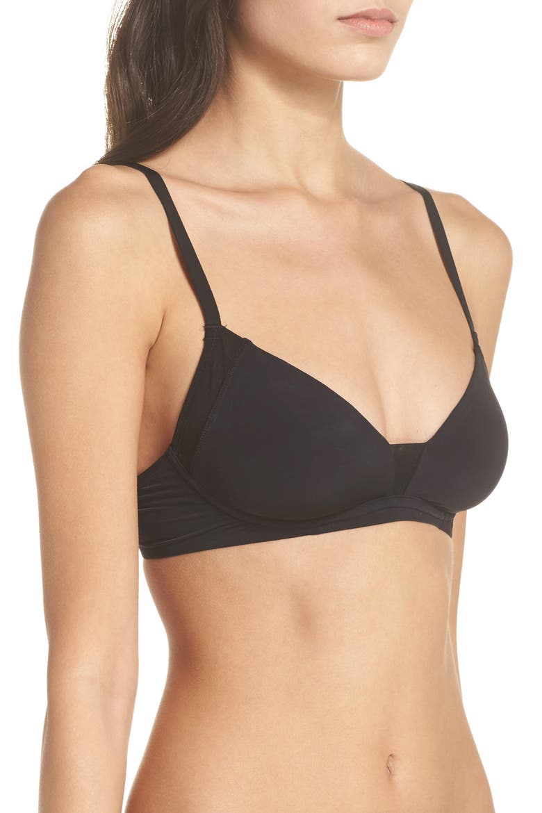 Sammie Convertible Wireless Bra, Alternate, color, TRUE BLACK