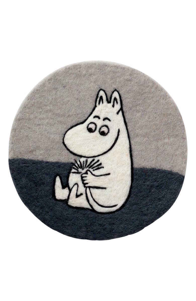 Klippan Kids' Handmade Moomin Woven Wool Seat Pad, Main, color, Grey