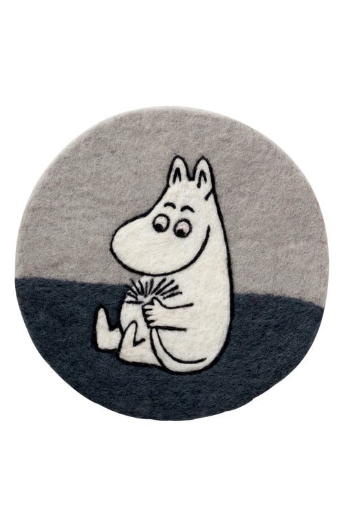 Klippan Kids' Handmade Moomin Woven Wool Seat Pad In Gray