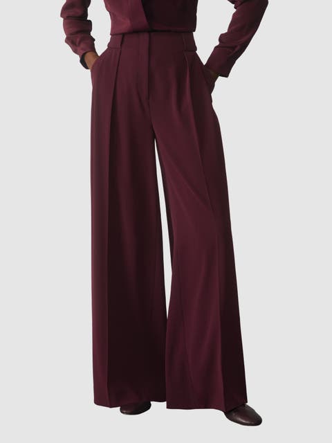 Clever Crepe Lyon Palazzo Trousers
