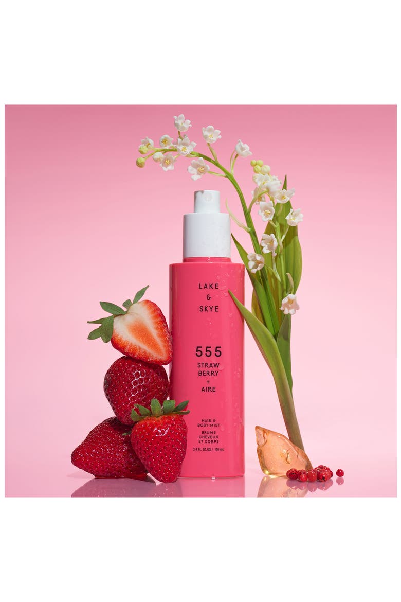 555 Strawberry + Aire Hair & Body Mist, Alternate, color, STRAWBERRY AIRE