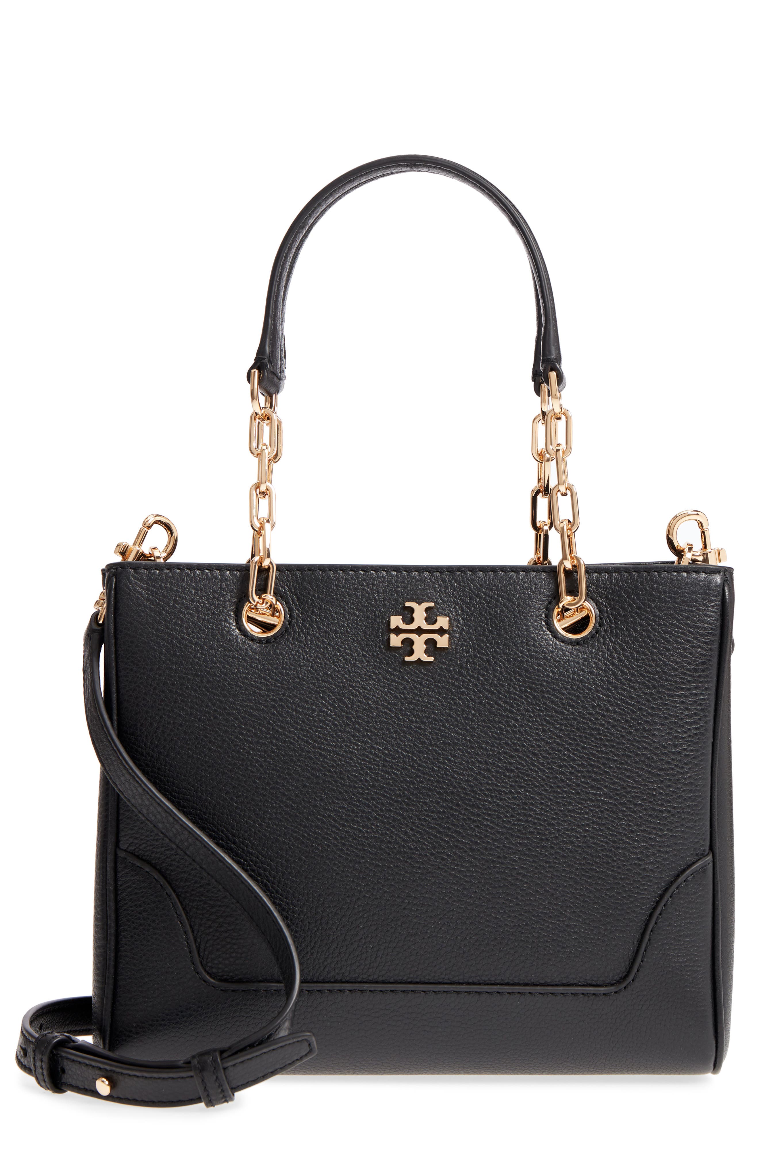 Tory Burch Small Marsden Leather Tote, Main, color, 
