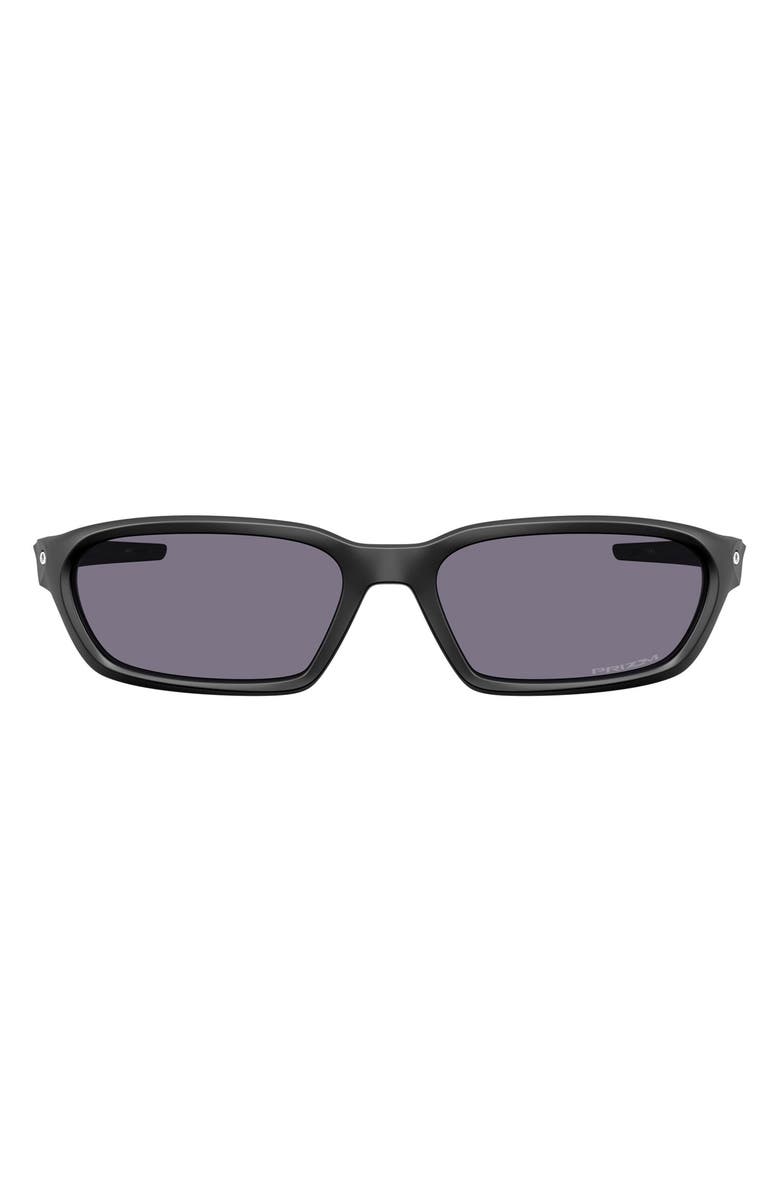 Oakley Terraforma 58mm Prizm<sup>™</sup> Rectangular Sunglasses, Main, color, Matte Black / Prizm Grey