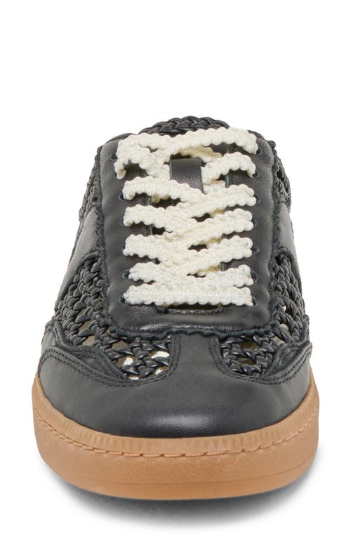 Dolce Vita Notice Slide Woven Sneakers Black Woven Stella In Black