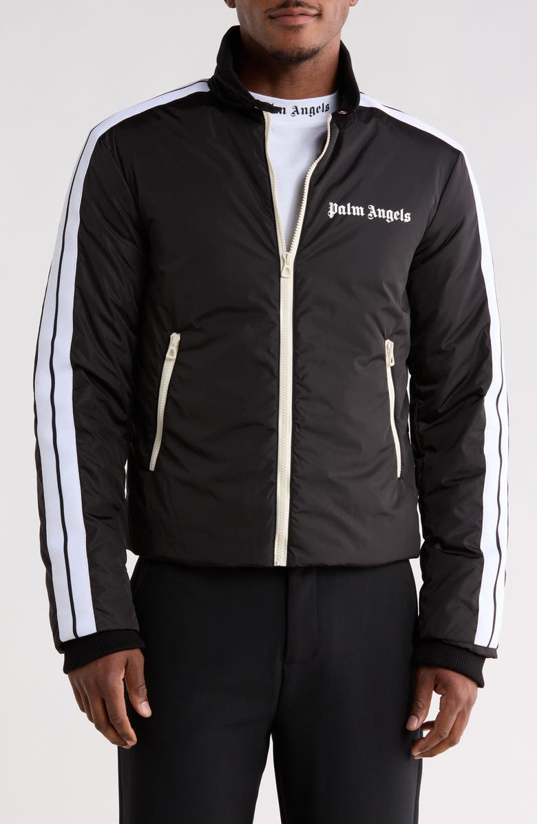 Palm Angels Classic Logo Track Jacket, Main, color, Black White