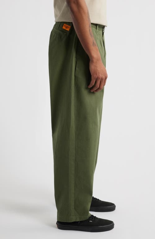 Service Works Drill Part Timer Cotton Twill Pants In Olive