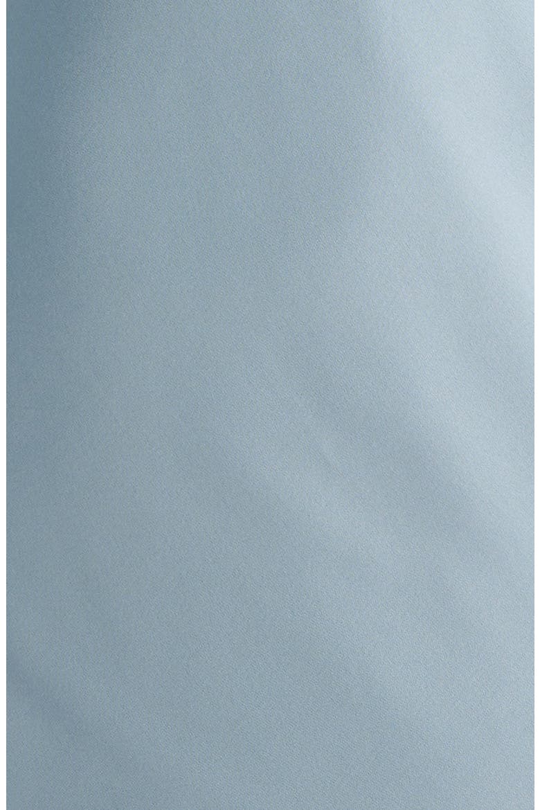 Cassias Lace Detail Sleeveless Satin Gown, Alternate, color, ICE BLUE