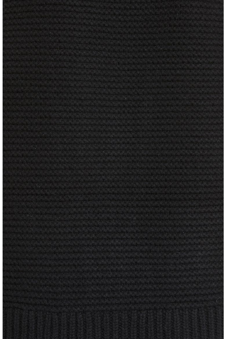 Wool & Cashmere Long V-Neck Cardigan, Alternate, color, BLACK