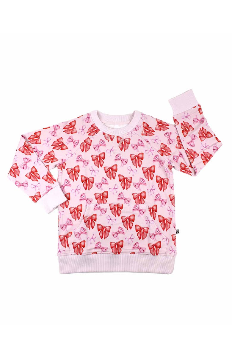 Lev Baby Catalina Bow Sweatshirt, Main, color, Pink